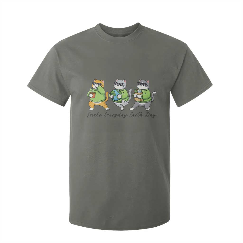 Make Everyday Earth Day T Shirt For Kid Eco Friendly Cat Lover