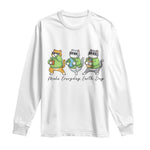Make Everyday Earth Day Long Sleeve Shirt Eco Friendly Cat Lover