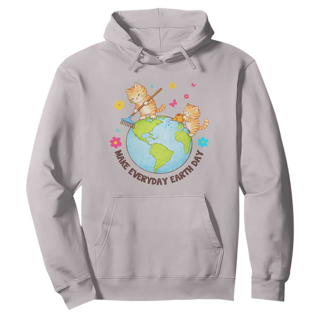 Make Everyday Earth Day Hoodie Funny Cat Lover Gift