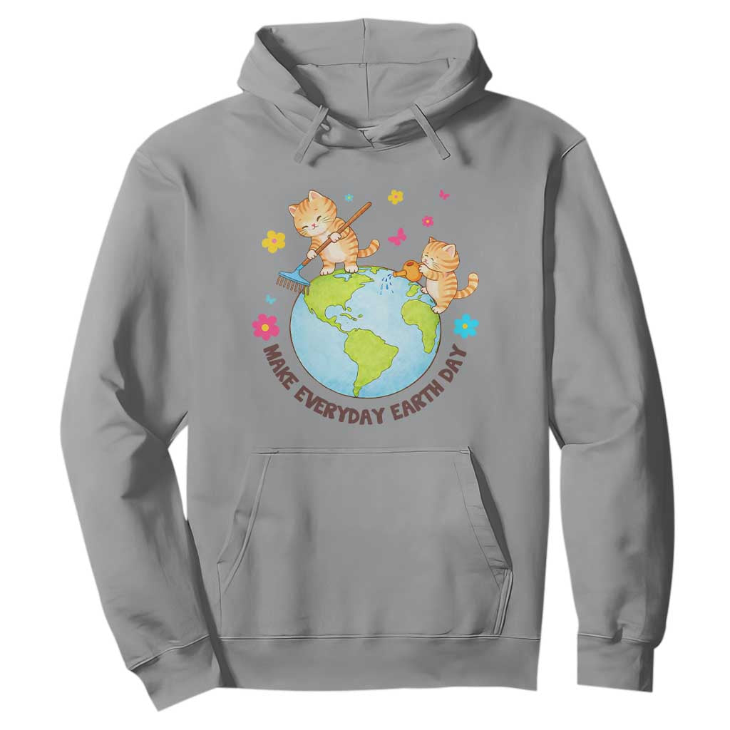 Make Everyday Earth Day Hoodie Funny Cat Lover Gift
