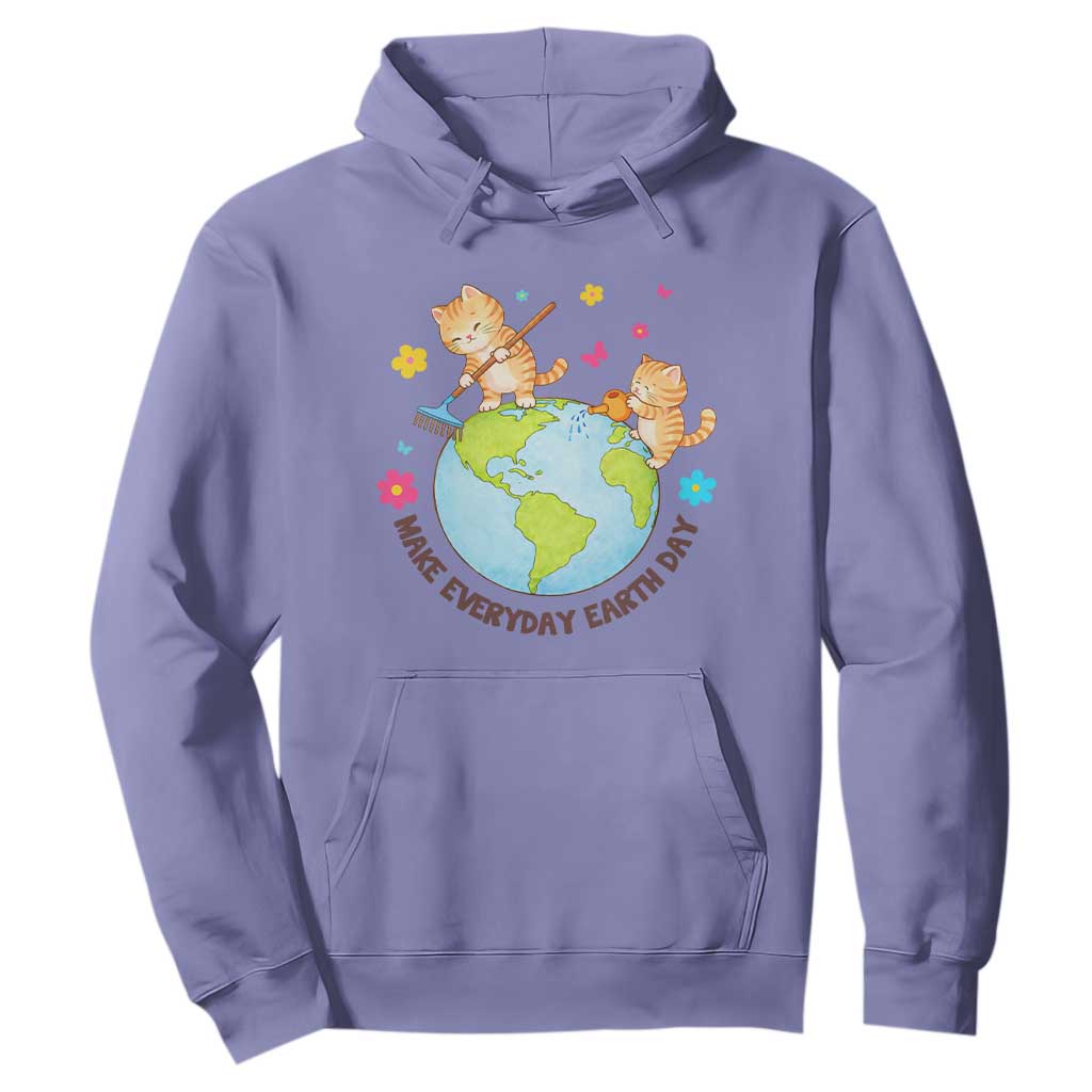 Make Everyday Earth Day Hoodie Funny Cat Lover Gift