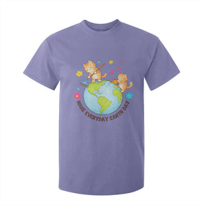 Make Everyday Earth Day T Shirt For Kid Funny Cat Lover Gift