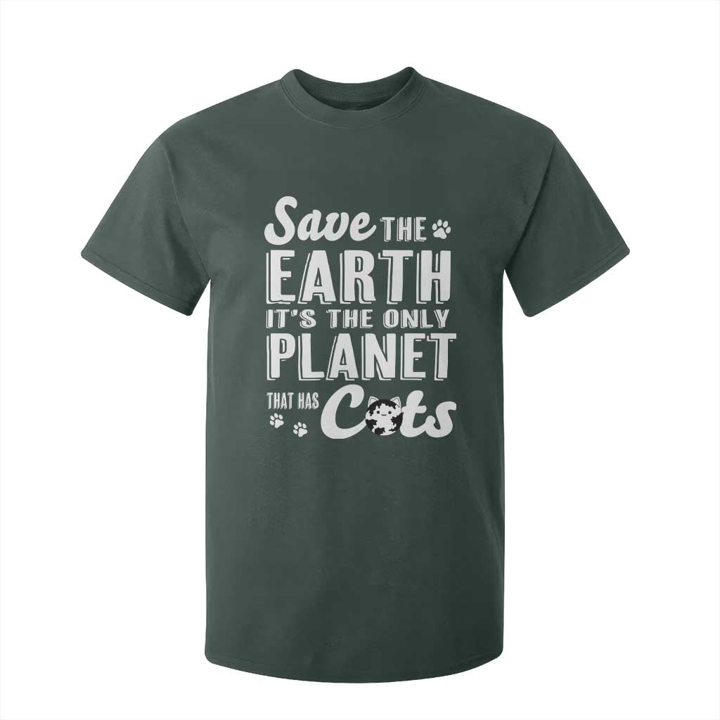 Earth Day Cat Lover T Shirt For Kid Save Earth Its The Only Planet With Cats