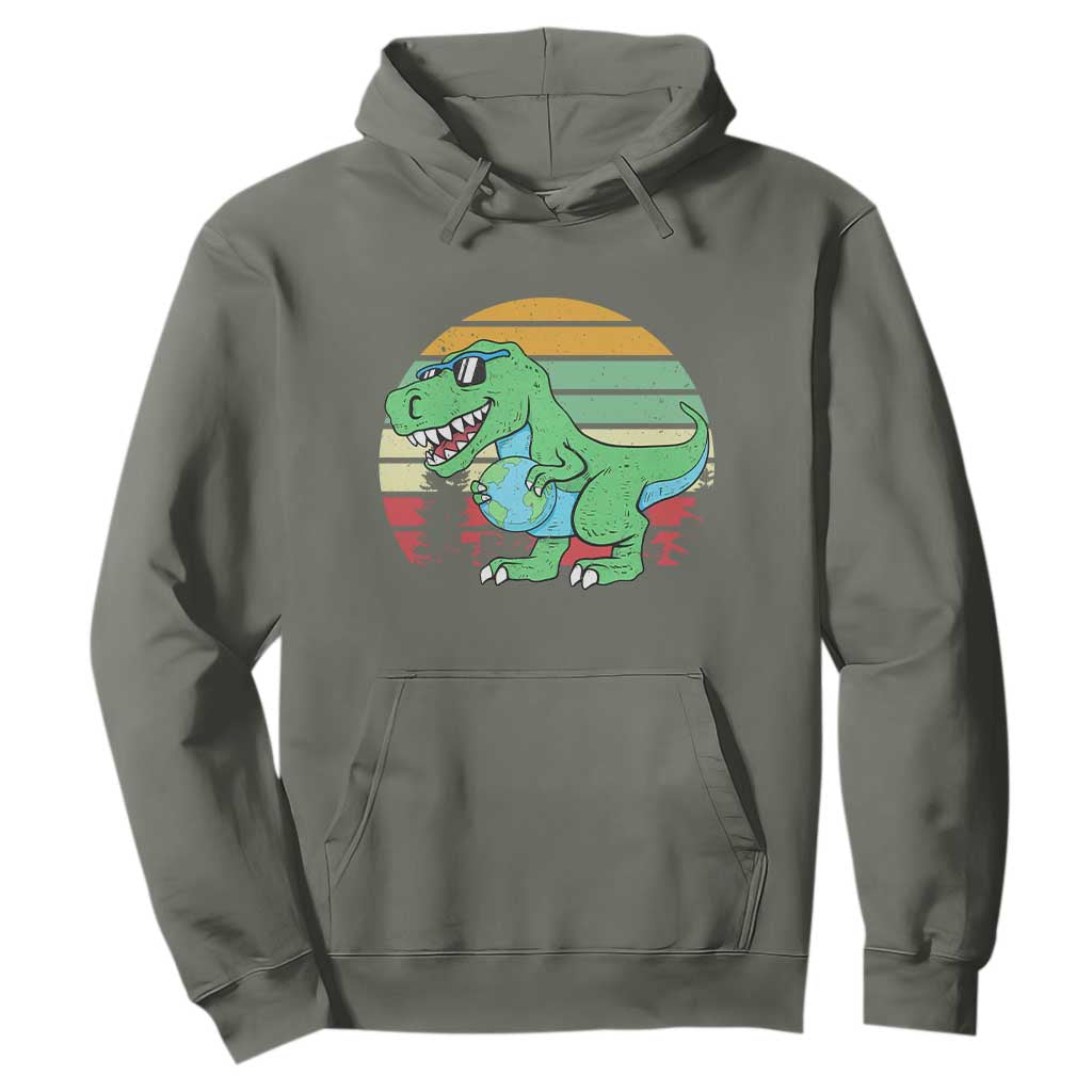Funny Earth Day Dinosaur Lover Hoodie Save The Planet
