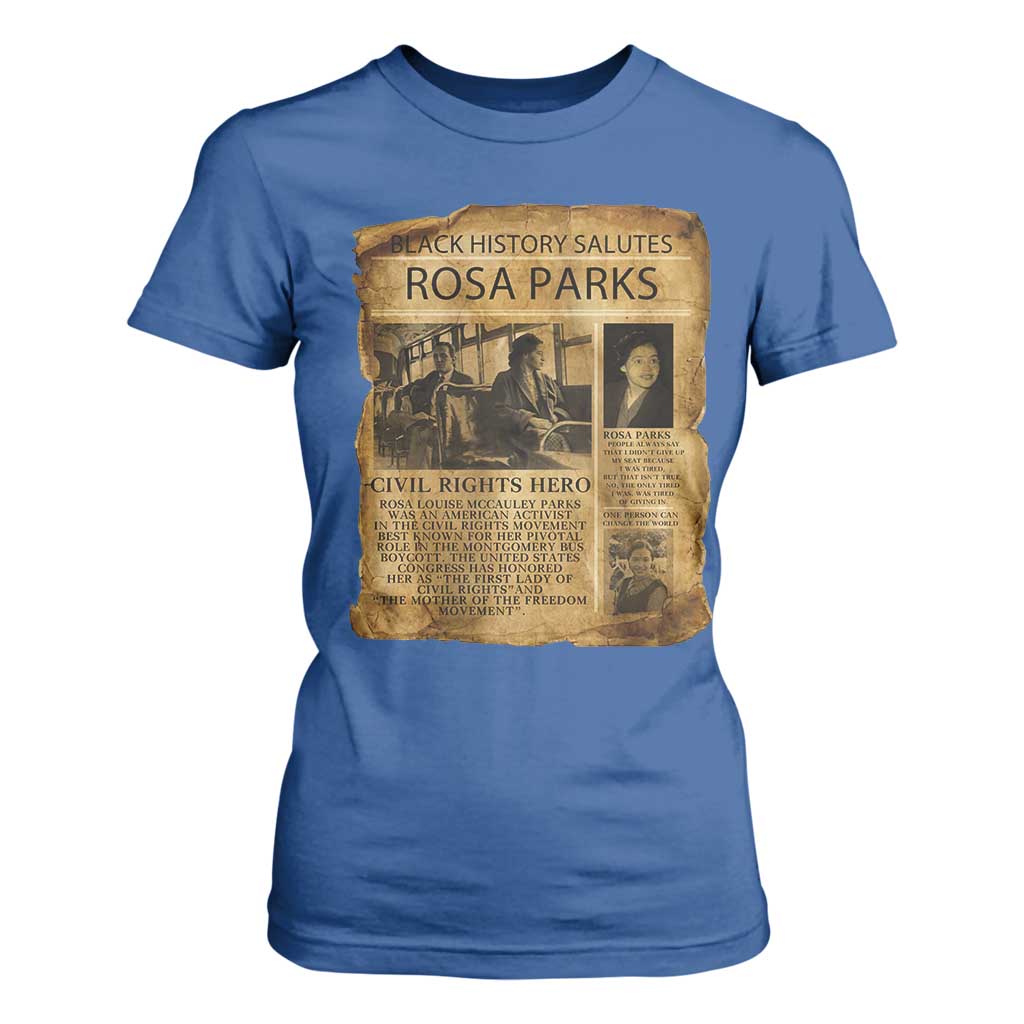 Rosa Parks T Shirt For Women Female Empowerment History Gift