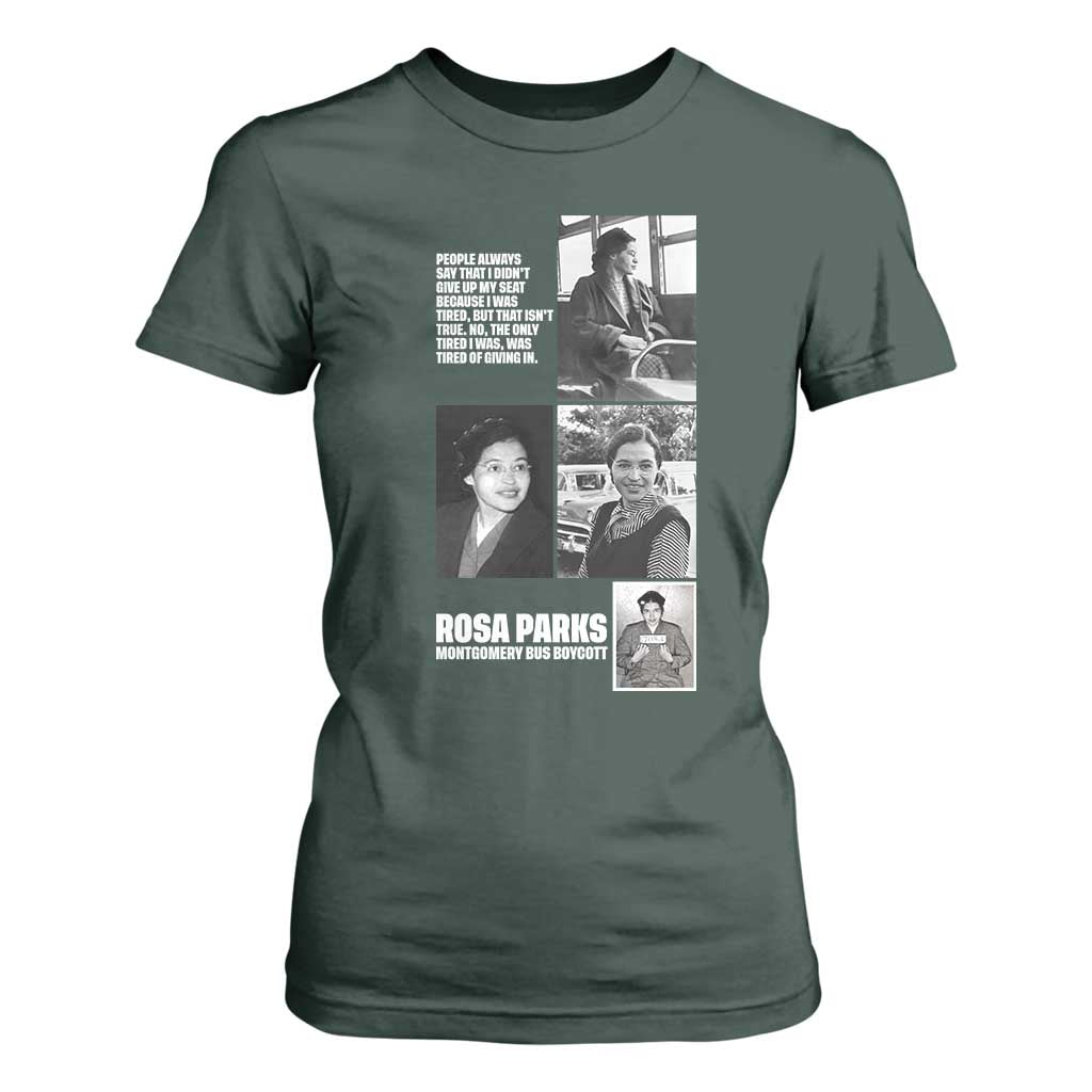 Rosa Parks T Shirt For Women Strong Black Woman Leader