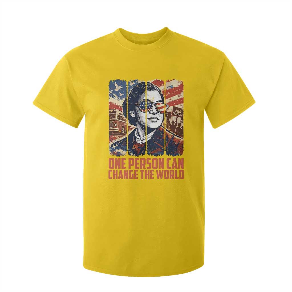 Rosa Parks Civil Rights Legacy T Shirt For Kid One Person Can Change The World