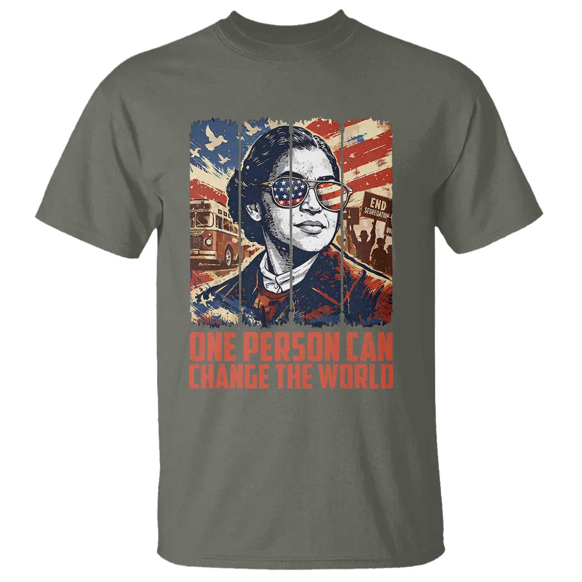 Rosa Parks Civil Rights Legacy T Shirt One Person Can Change The World