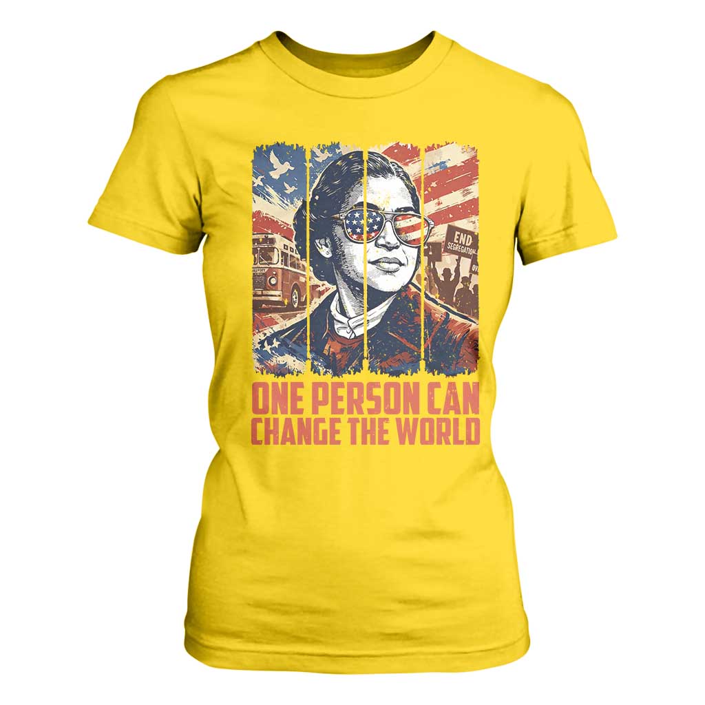 Rosa Parks Civil Rights Legacy T Shirt For Women One Person Can Change The World