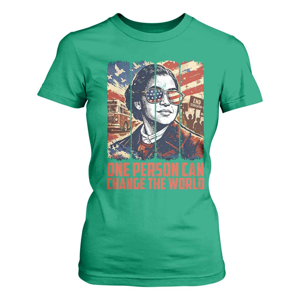 Rosa Parks Civil Rights Legacy T Shirt For Women One Person Can Change The World