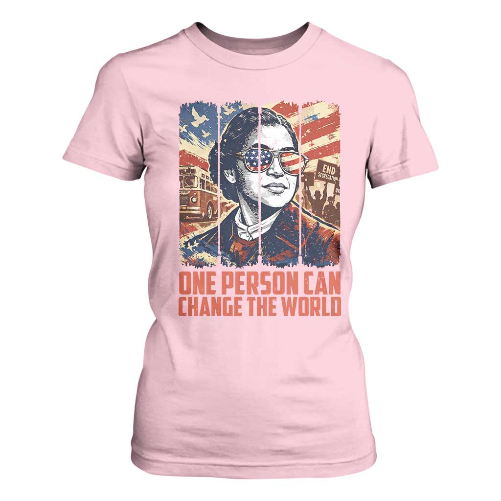 Rosa Parks Civil Rights Legacy T Shirt For Women One Person Can Change The World