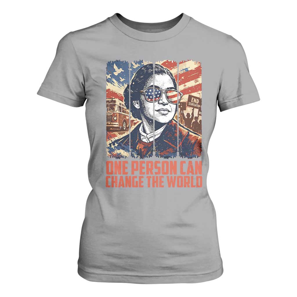 Rosa Parks Civil Rights Legacy T Shirt For Women One Person Can Change The World