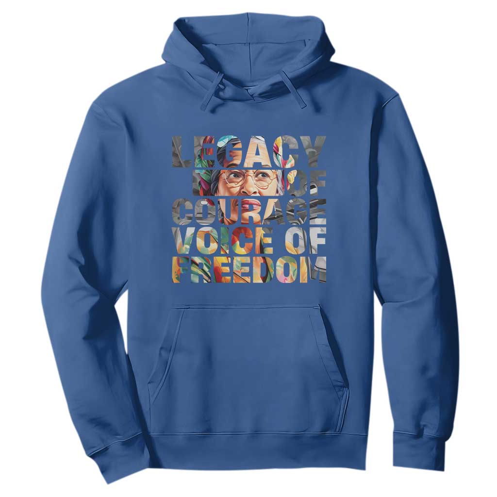 Rosa Parks Hoodie Legacy Of Courage Voice Of Freedom