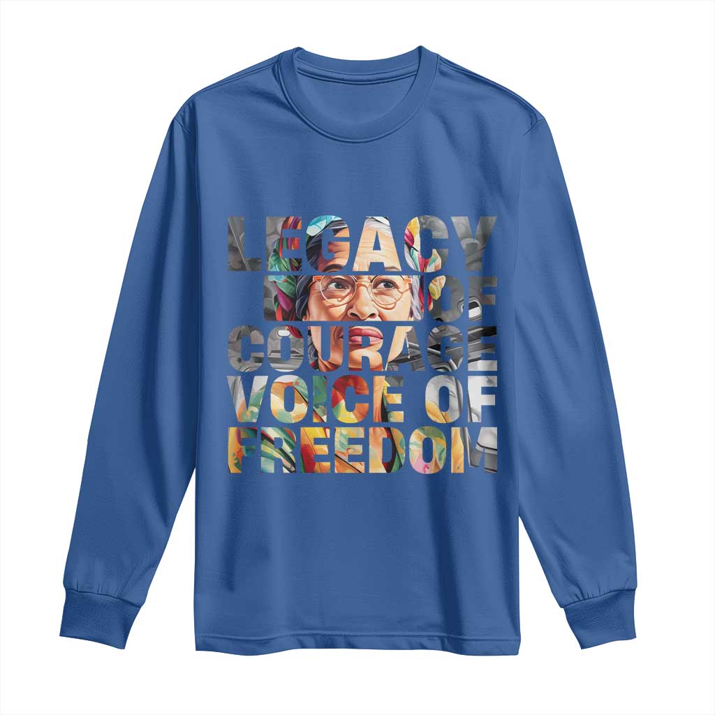 Rosa Parks Long Sleeve Shirt Legacy Of Courage Voice Of Freedom