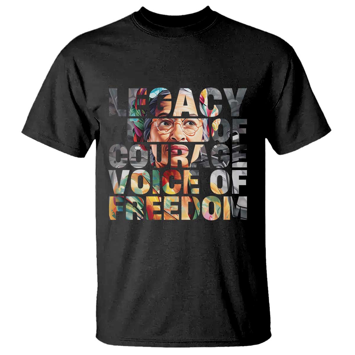 Rosa Parks T Shirt Legacy Of Courage Voice Of Freedom