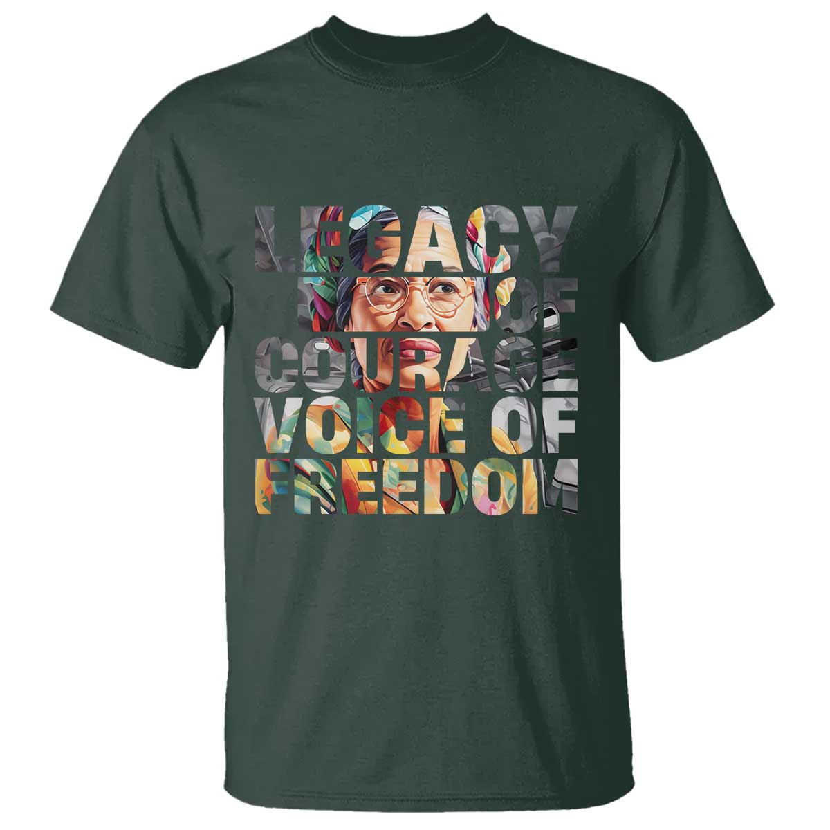 Rosa Parks T Shirt Legacy Of Courage Voice Of Freedom