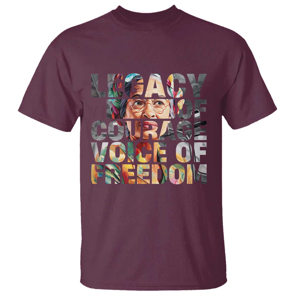 Rosa Parks T Shirt Legacy Of Courage Voice Of Freedom