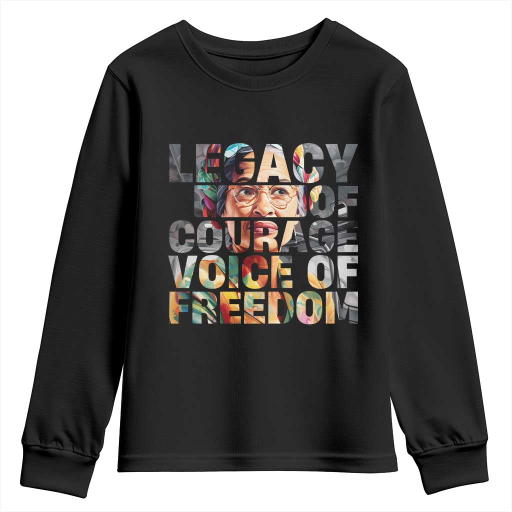 Rosa Parks Youth Sweatshirt Legacy Of Courage Voice Of Freedom