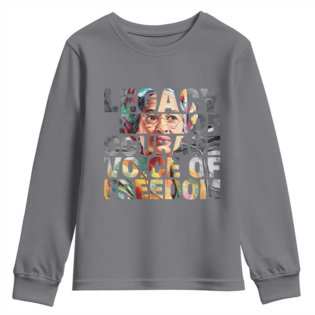 Rosa Parks Youth Sweatshirt Legacy Of Courage Voice Of Freedom