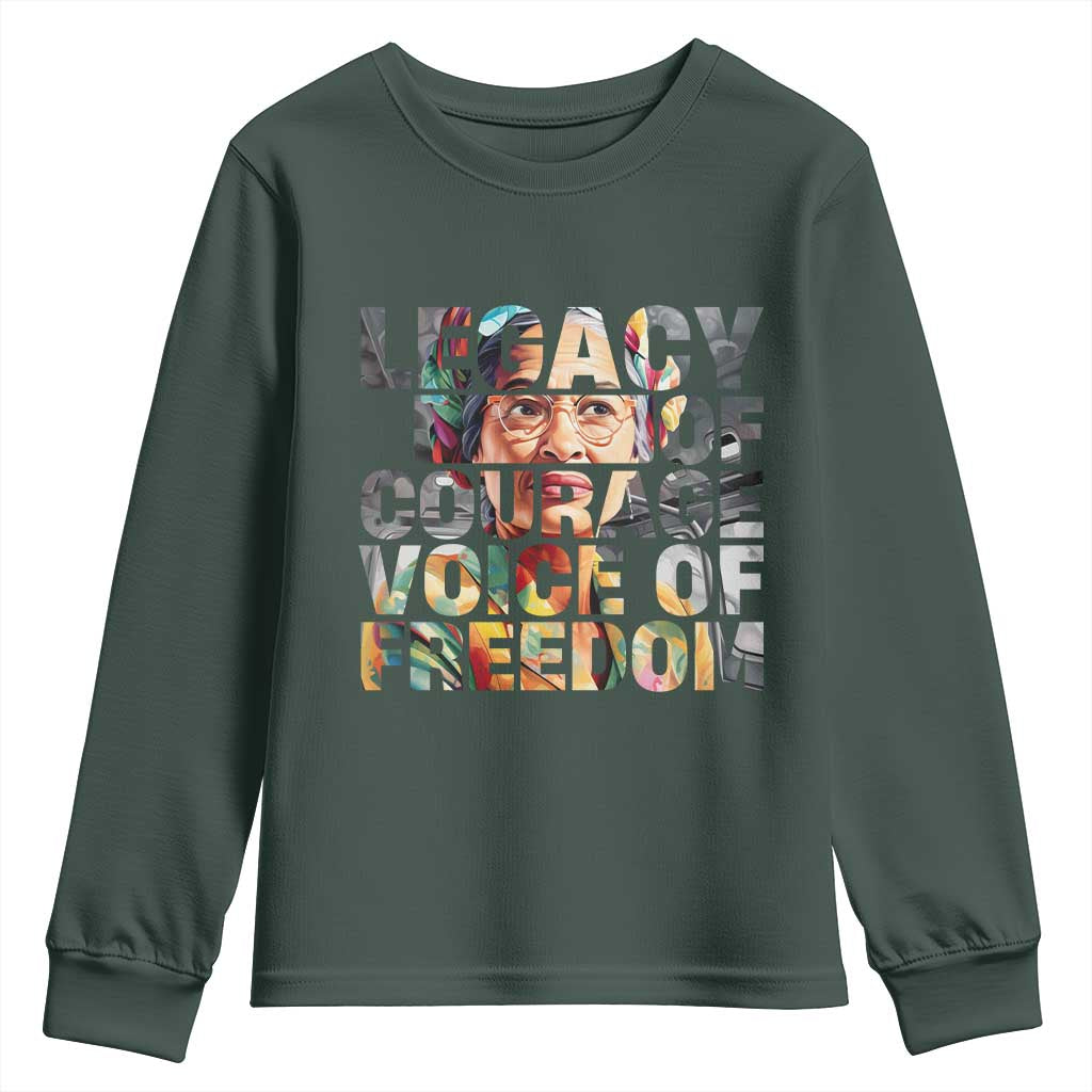 Rosa Parks Youth Sweatshirt Legacy Of Courage Voice Of Freedom