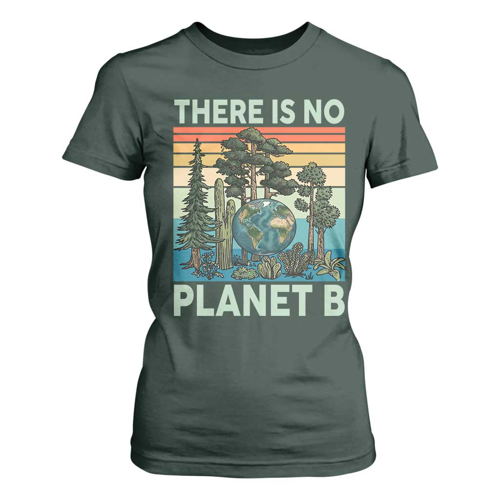 Vintage There Is No Planet B Earth Day Gift T Shirt For Women
