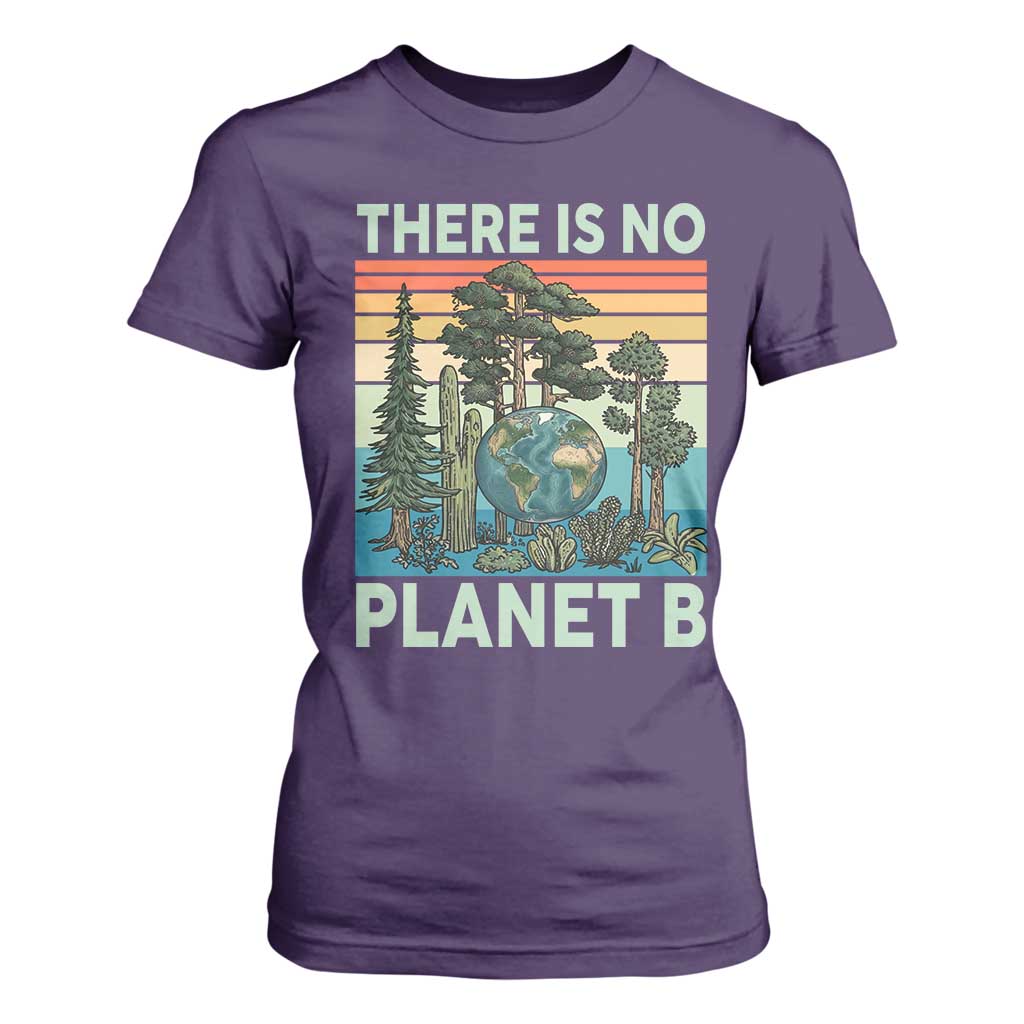 Vintage There Is No Planet B Earth Day Gift T Shirt For Women