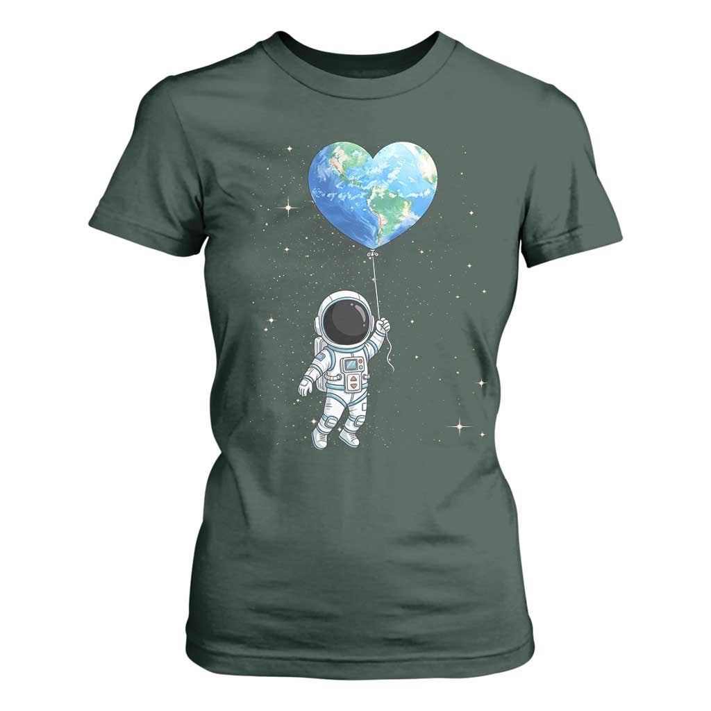 Astronaut Protect The Planet T Shirt For Women Earth Day Gift