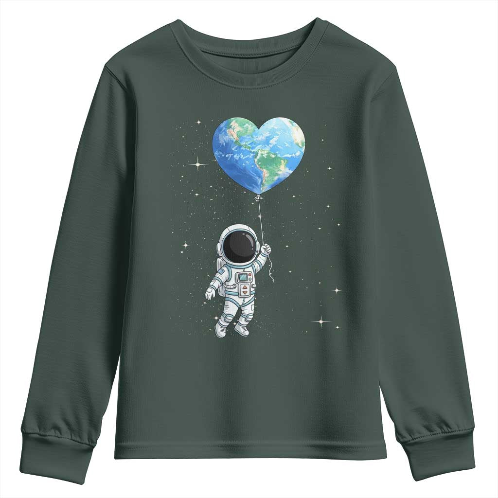 Astronaut Protect The Planet Youth Sweatshirt Earth Day Gift
