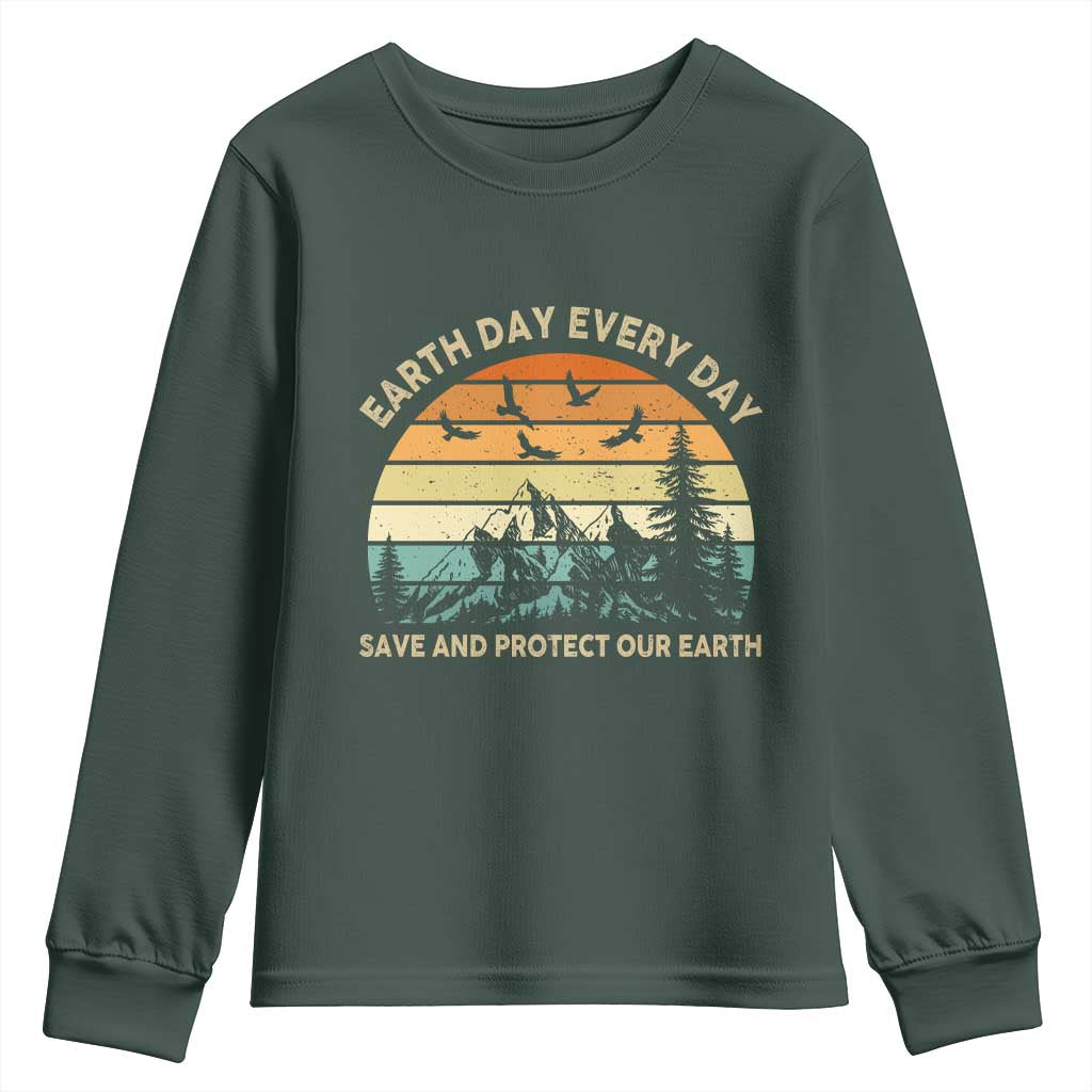 Earth Day Everyday Youth Sweatshirt Save And Protect Our Earth
