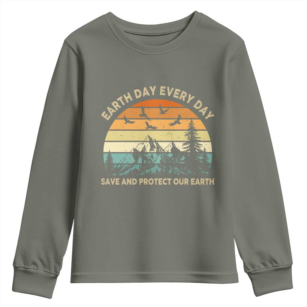 Earth Day Everyday Youth Sweatshirt Save And Protect Our Earth