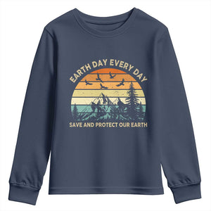 Earth Day Everyday Youth Sweatshirt Save And Protect Our Earth