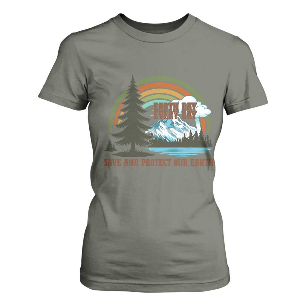 Earth Day Everyday T Shirt For Women Save The Planet Nature Lover Gift