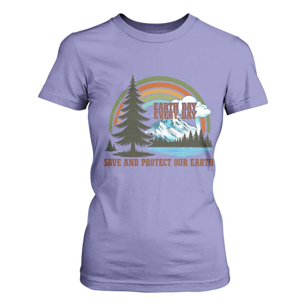Earth Day Everyday T Shirt For Women Save The Planet Nature Lover Gift