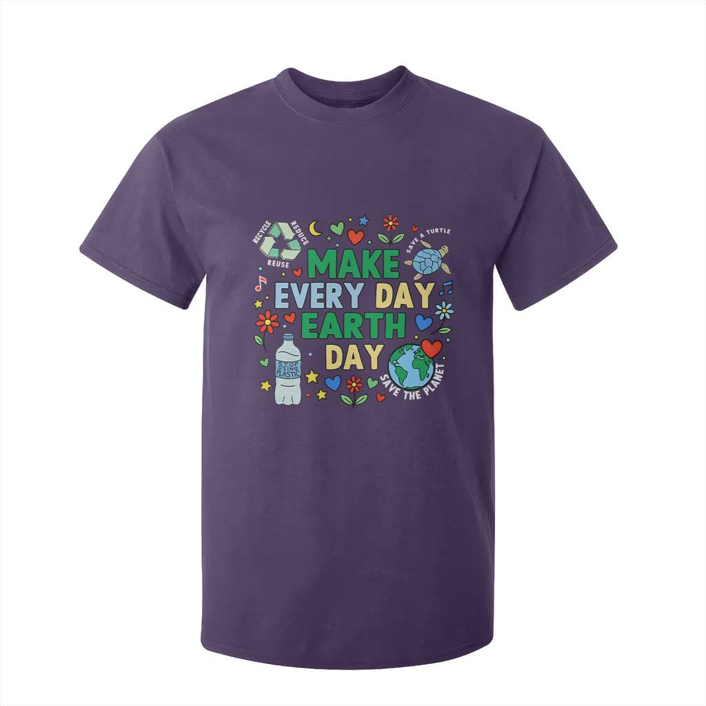 Make Every Day Earth Day Student Gift T Shirt For Kid Environmental Awareness