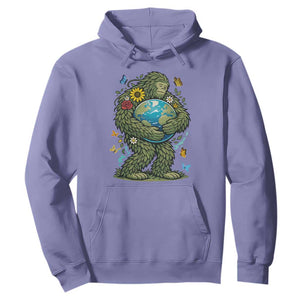 Floral Bigfoot Hugging Earth Hoodie Cottagecore Nature Lover