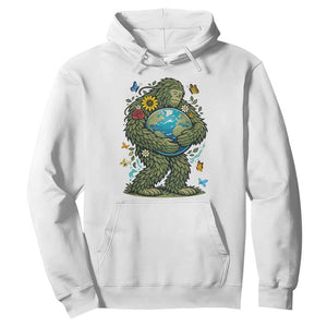 Floral Bigfoot Hugging Earth Hoodie Cottagecore Nature Lover