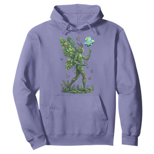 Floral Mothman With Earth Hoodie Cottagecore Nature Lover Cryptid