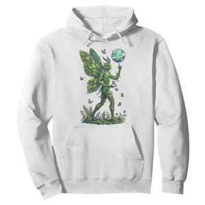 Floral Mothman With Earth Hoodie Cottagecore Nature Lover Cryptid