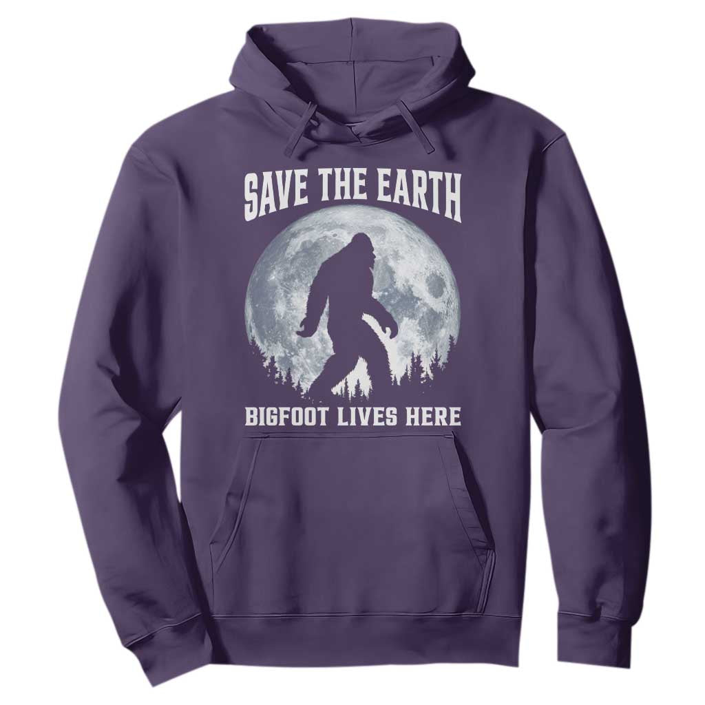 Save The Earth Bigfoot Lives Here Hoodie Earth Day Nature Lover