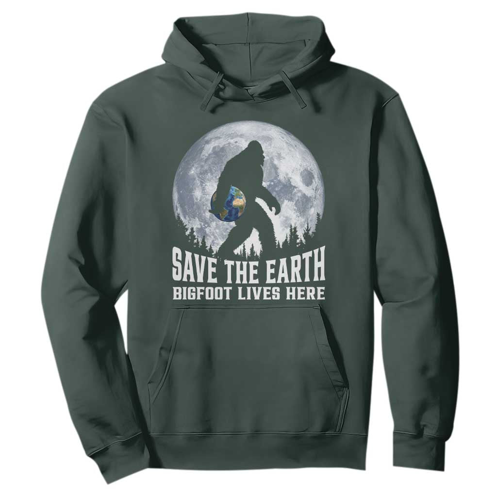 Save Our Planet Nature Lover Hoodie Bigfoot Lives Here