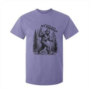 Please Save My Hideout T Shirt For Kid Bigfoot Forest Protector