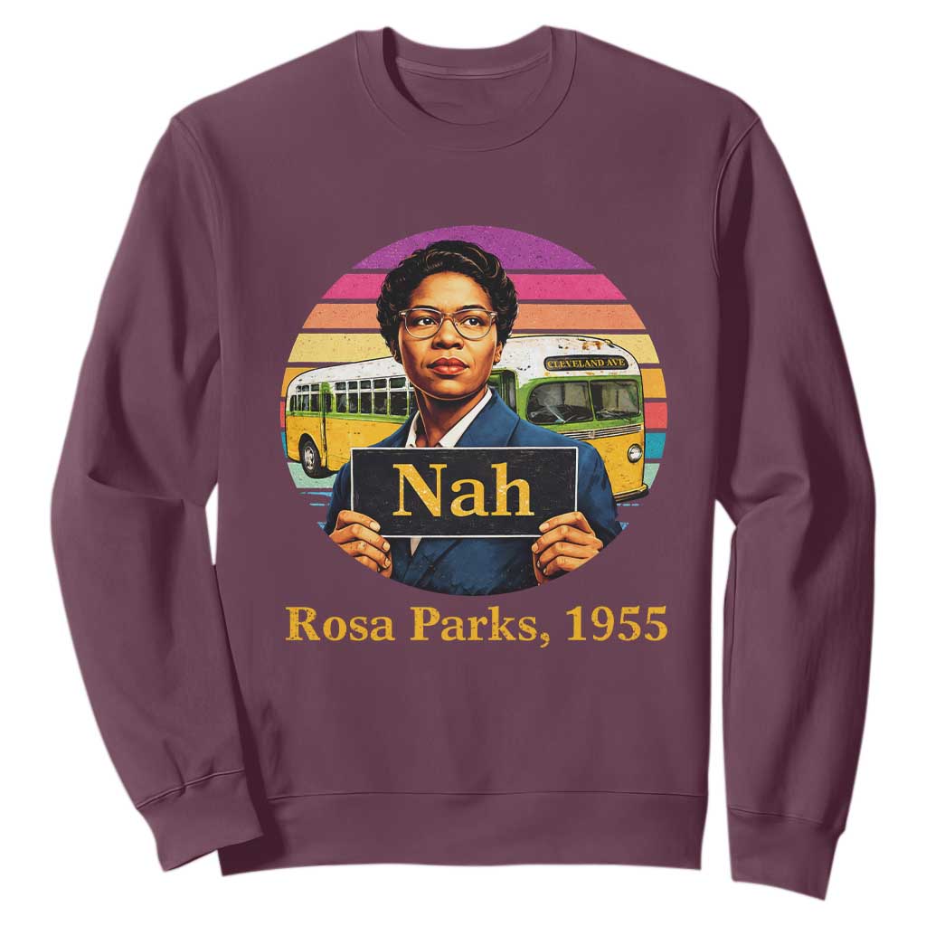 Rosa Parks Quote Sweatshirt The Only Tired I Was Was Tired Of Giving In