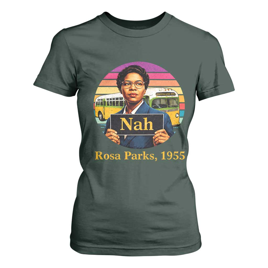 Rosa Parks Quote T Shirt For Women The Only Tired I Was Was Tired Of Giving In