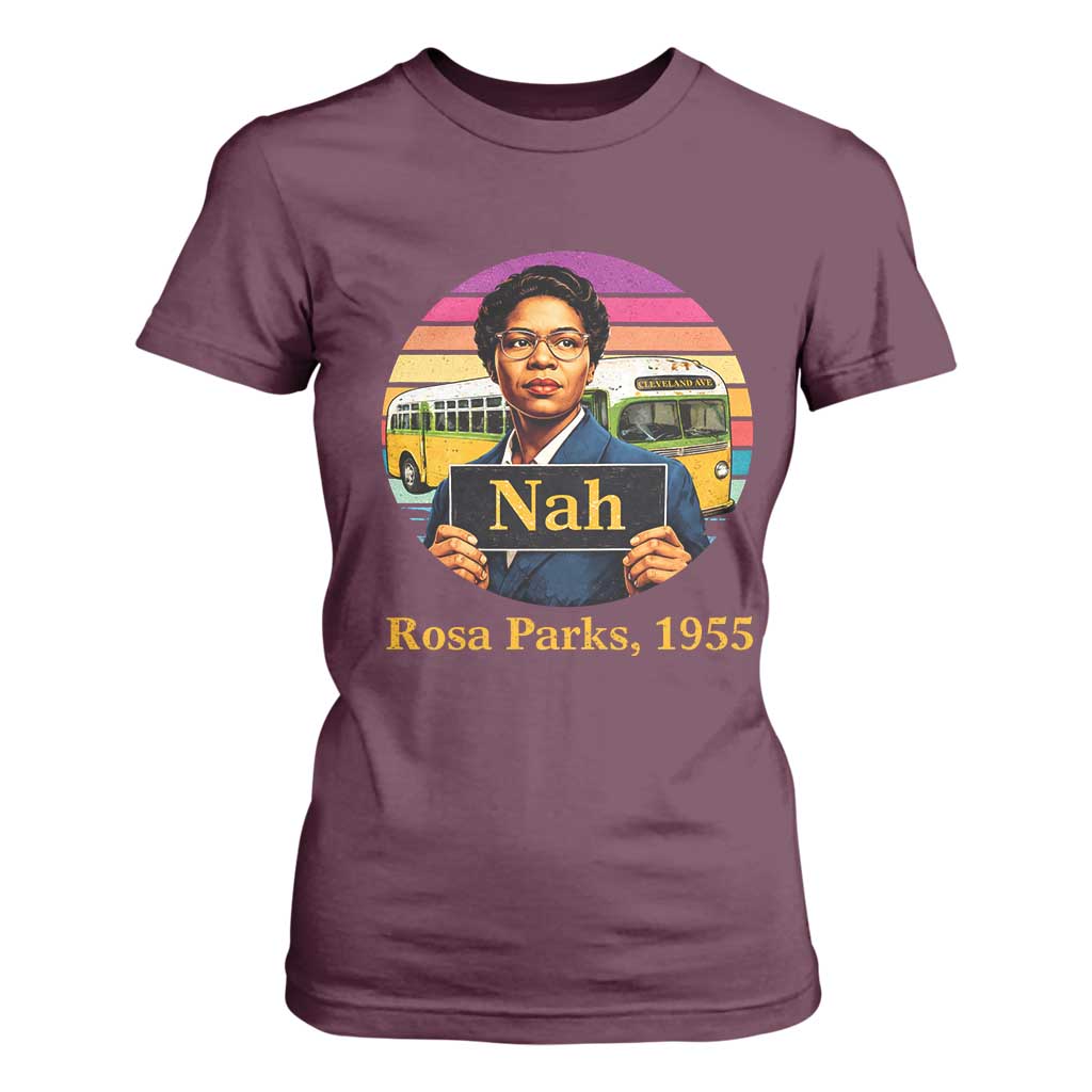 Rosa Parks Quote T Shirt For Women The Only Tired I Was Was Tired Of Giving In