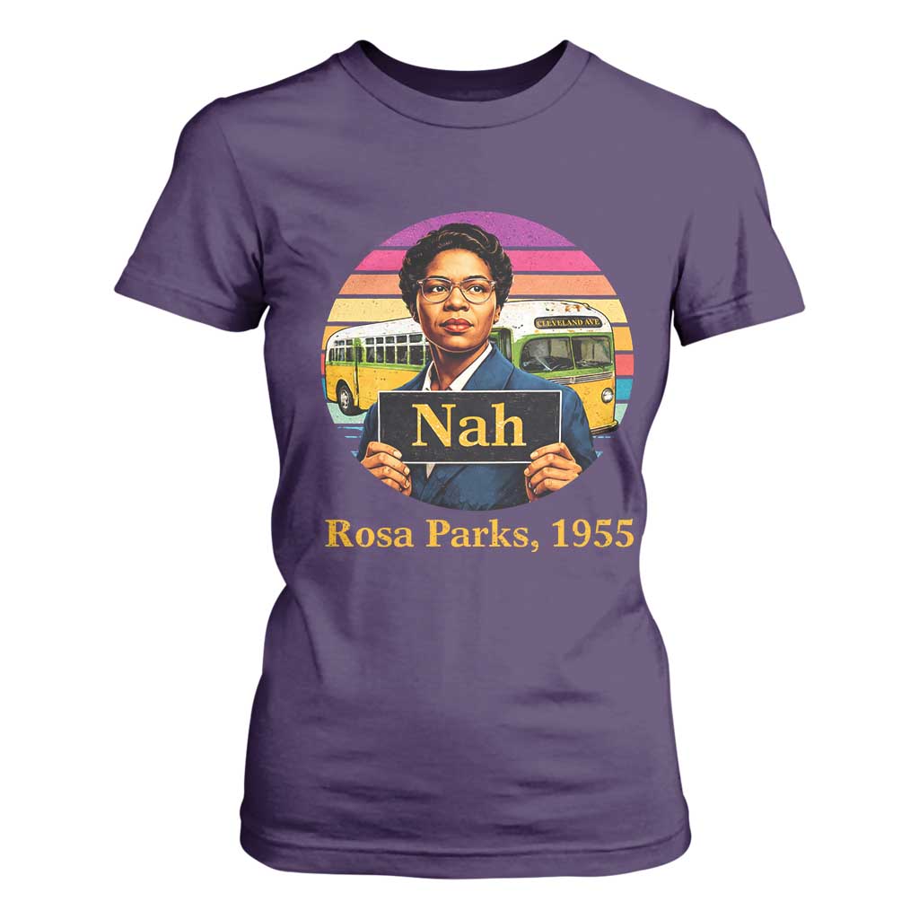 Rosa Parks Quote T Shirt For Women The Only Tired I Was Was Tired Of Giving In