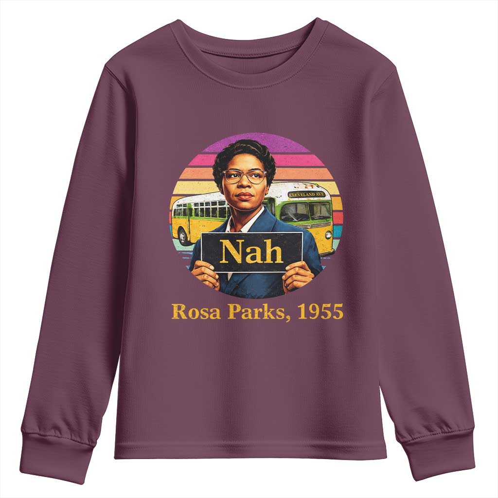 Rosa Parks Quote Youth Sweatshirt The Only Tired I Was Was Tired Of Giving In