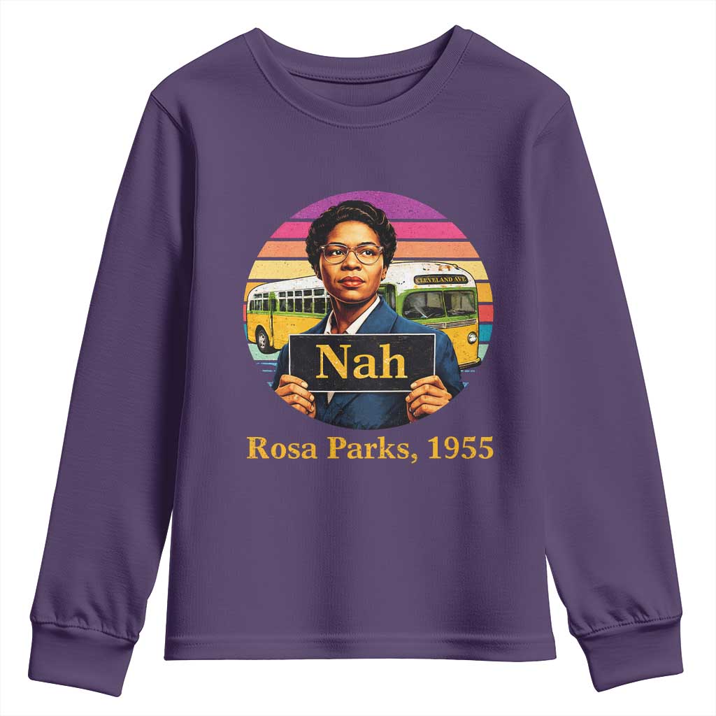 Rosa Parks Quote Youth Sweatshirt The Only Tired I Was Was Tired Of Giving In