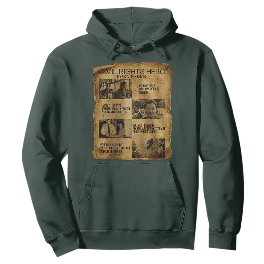 Rosa Parks Quote Hoodie Civil Rights History Hero