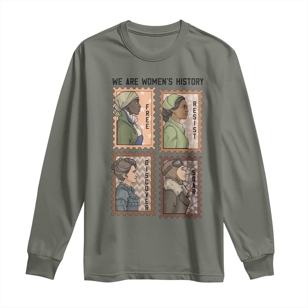 Black Women History Leaders Long Sleeve Shirt Womens History Month