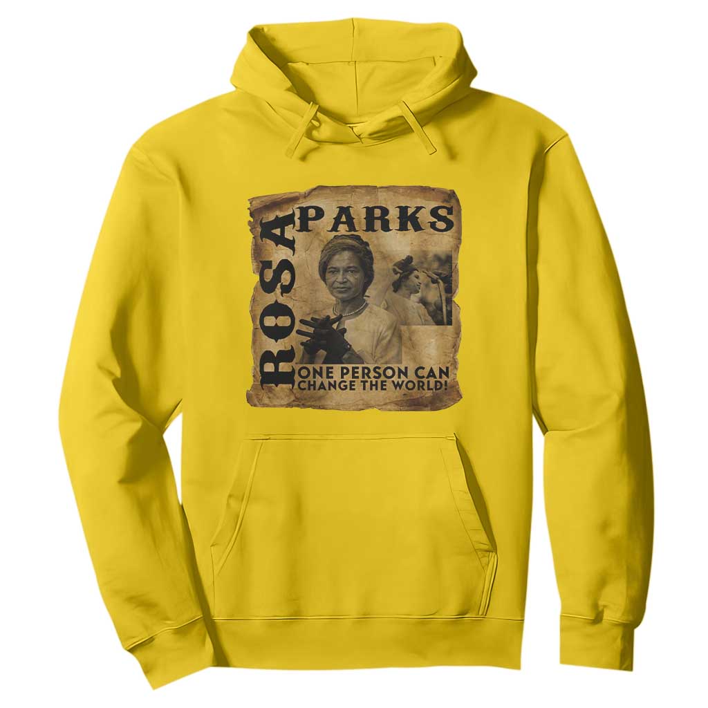 Rosa Parks Change The World Quote Hoodie Black Women Leader